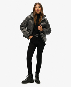 OEM <b>Women</b>’s Premium <b>Puffer</b> <b>Jacket</b> Custom Casual Outdoor Wear For <b>Women's</b> Windproof Zipper Closure Side Pockets <b>Women's</b> Coat - Product Image 5