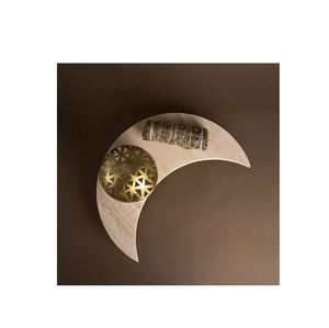 Plateau décoratif en bois motif lune et étoile, plateau à bijoux, plateau décoratif pour artisanat indien, vente chaude - Product Image 3