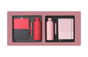 Elegante Set de Regalo de Agenda de Cuero PU para Negocios, con Bolígrafo y Botella Ecológicos, Personalizable en Color, para el Día del Padre - Product Image 3