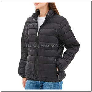 Chaqueta Acolchada Impermeable Personalizada para Mujer, Chaqueta de Invierno Acolchada de Diseño, Abrigo Acolchado de Nailon para Mujer - Product Image 6