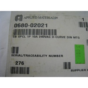 2 ชิ้นใหม่ AMAT 0680-02021 CB SPCL 1P 10A 240 VAC - อุปกรณ์และชิ้นส่วนเซมิคอนดักเตอร์ระดับโลกที่เชื่อถือได้ที่ - Product Image 1
