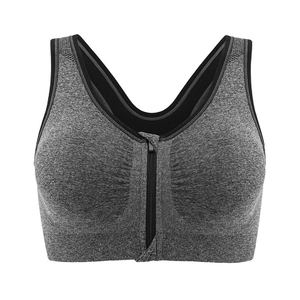 IMPROVEMENTS SPORTS Soutien-gorge de sport pour femme à maintien élevé, dos nageur croisé, rose, noir, gris, en Spandex sans couture, pour la gym - Product Image 6
