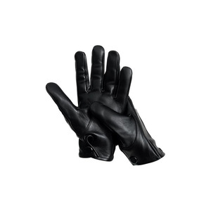 Genuine Sheepskin Leather <b>Touchscreen</b> <b>Gloves</b> Linen Lining Needle Detection Striped Wrist-Length for Men-Traveling - Product Image 6