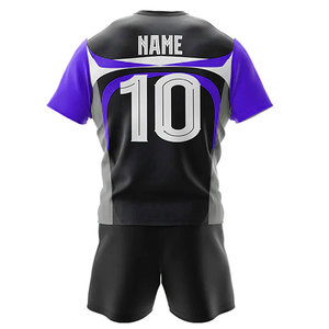 Custom Men's High Quality Rugby Jersey Breathable and Set Design with Choice Color Sublimated Rugby Uniform Short Sleeves - Product Image 5
