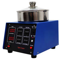 ZKTECH - Revestidor por centrifugación de sobremesa (máx.) 4 pulgadas de diámetro. Bomba de Vacío Sin Aceite de 8500 RPM con 3 Mandriles Giratorios (1/2/4 Pulgadas) y 1% de Uniformidad AC