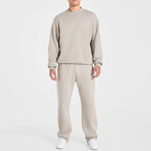 Ensemble de survêtement polaire personnalisé pour homme, qualité supérieure, avec cordon de serrage, idéal pour l'entraînement sportif en hiver - Product Image 1