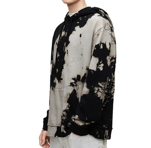Sweat à capuche tie-dye coupe-vent fabriqué en usine, qualité supérieure, 100 % coton, col à capuche, idéal pour l'hiver, pour hommes, service OEM, en vente - Product Image 3