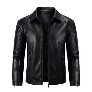High End Mens Leather Fashion <b>Jacket</b> Material Soft Texture Luxury <b>Jacket</b> Formal Business Casual Style Fashionable Outerwear - Product Image 1
