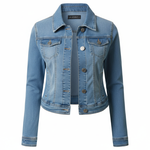 Chaqueta Vaquera de Moda para Mujer, Lona y Piel de Oveja, Alta Calidad, Superventas, Tendencia, OEM - Product Image 1