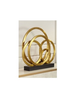 Objetos decorativos de metal antiguos, esculturas para decoración de interiores de casas de lujo, adorno artístico para mesa. - Product Image 2