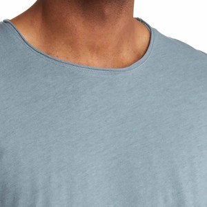Camiseta de Cuello Redondo de Algodón Grueso para Hombre, Nueva Moda, Ultra Suave, con Diseño Personalizado y Logotipo Impreso - Product Image 3