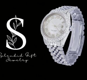 Reloj de Diamantes Totalmente Cubierto de Piedras, Reloj Automático de Moissanita, Reloj de Lujo Estilo Hip Hop para Hombre, Joyería de Moda - Product Image 1