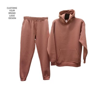Vêtements d'hiver Sweatshirts Sweatpants Sets Pullover Unisex Elastic Cuffs Waistband Drawstring Casual Men Sportswear Hoodies - Product Image 2