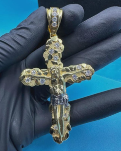 Pendentif Croix en Argent 925 avec Moissanite VVS certifiée par testeur de diamants, style Hip Hop, motif religieux, bijoux chrétiens pour cadeaux - Product Image 1