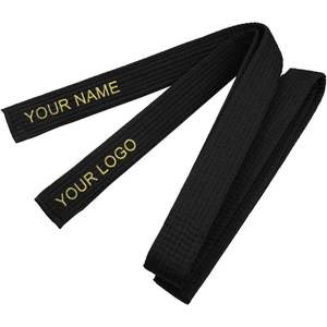 Ceinture de karaté 100% coton, légère, respirante, écologique, durable, personnalisable, équipement d'entraînement d'arts martiaux pour hommes adultes - Product Image 5