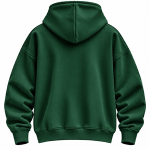 Sweat à capuche pour homme personnalisé vert forêt, à épaules tombantes, avec poche kangourou, en molleton 100% coton 450 GSM, impression personnalisée, sweat à capuche premium pour homme - Product Image 2