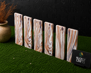ด้ามมีดทรงสี่เหลี่ยมรุ่น BOC-R-S-013 ยี่ห้อ Natural Brand Recone Stone เป็นมิตรต่อสิ่งแวดล้อม ใช้กับเครื่องล้างจานได้ เหมาะสำหรับมีดแบบสั่งทำ - Product Image 3