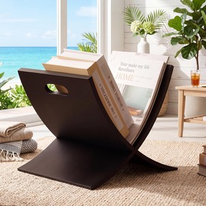 Porte-revues en teck de qualité supérieure, vente en gros |   Collection d'Artisanat Hôtelier Faite à la Main - Product Image 3