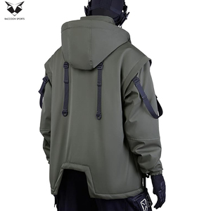 Ropa de Calle Otoñal Verde Oliva, Multibolsillos, Cortavientos, Impermeable, Ligera, Transpirable, de Alto Rendimiento, Buena Calidad, Única - Product Image 3