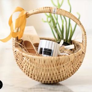 Panier en rotin multifonctionnel très populaire avec poignées, paniers pliables personnalisés pour la vaisselle et le stockage alimentaire - Product Image 1