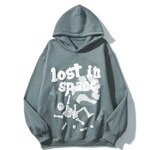 เสื้อฮู้ดดี้แบบสวมหัว ย้อมสีแบบแอซิดวอช พรีเมียม ผ้าฝ้าย 100% ทรงโอเวอร์ไซส์ สไตล์วินเทจ สตรีทแวร์ เสื้อฮู้ดดี้สั่งทำพิเศษ - Product Image 2