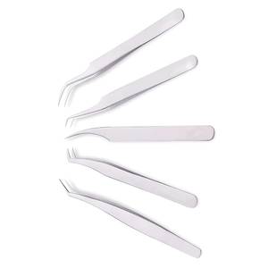 Juego de Pinzas para Pestañas de Acero Inoxidable de Precisión Quirúrgica Morje, Punta Suave de 10 mm de Longitud, Agarre Perfecto para Herramientas de Extensión de Pestañas - Product Image 3