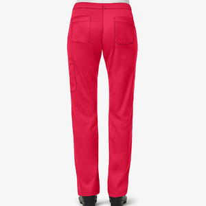 Vente d'usine – Pantalon de travail décontracté pour femme, avec cordon de serrage, deux poches, coupe longue, grande taille, uni, pour infirmières - Product Image 4