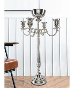 Elegant <b>Iron</b> <b>5</b> Arm Candle Holder Decorative Candelabra for Home and Wedding Decor At Best Price - Product Image 2