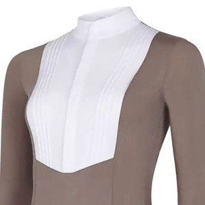 Camisetas de Polo Ecuestres de Manga Corta con Nuevo Diseño 2026, Camisetas Elásticas para Montar a Caballo para Mujer, Camisetas para Competición Ecuestre para Niñas - Product Image 3