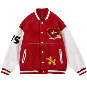 Chaqueta de béisbol personalizada para hombre, alta calidad, Chenille, Patchwork, Varsity, talla grande, HIVJ186 - Product Image 1