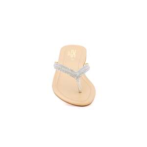 Sandalias de tacón doradas FN0572 Chappal elegantes y elegantes - Product Image 1