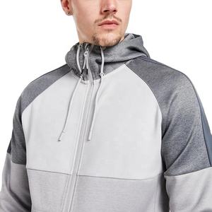 2021OEM Fashion Autumn winter custom logo color <b>block</b> hoodie set men two piece tracksuit - Product Image 3