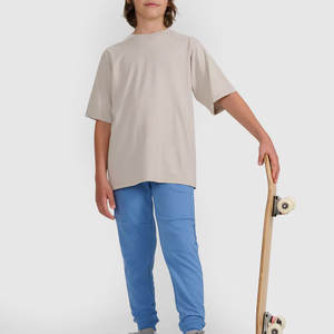 Camisetas de Verano de Algodón/Fibra de Bambú Hechas a Medida para Niños, Logotipo Personalizado, Transpirables y Ecológicas, Precio al por Mayor - Product Image 3