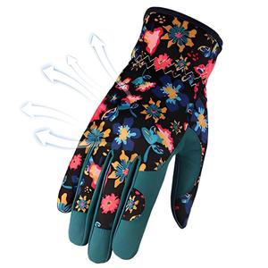 Gants de travail respirants en spandex pour jardinage, paume en peau de chèvre durable, antistatiques et résistants à la chaleur pour femmes - Product Image 5