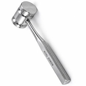 ROBOZ TECH - Juego de martillos ortopédicos de acero inoxidable, cabeza cilíndrica grande, 3 lb 2.8 oz, diámetro 1.954" (49.6 mm), longitud total - Product Image 4