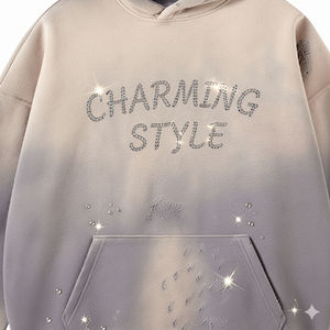 Sudadera con Capucha Extra Grande para Hombre, con Logotipo Personalizado, Estilo Desgastado, 100% Algodón Lavado, Suministro al por Mayor, Moda Urbana - Product Image 3