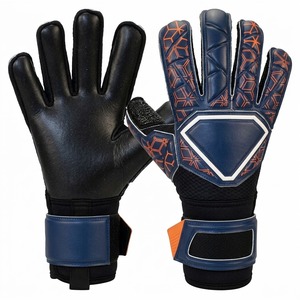 White Color Latex Made Non-Slip High Quality Unisex Soccer Goalkeeper <b>Gloves</b> Pull on Closure Roll Finger Design Sports Training - Product Image 4