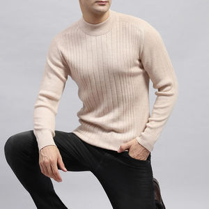 Camiseta Básica de Moda para Hombre, Cuello Alto, 100% Algodón, Ecológica, Transpirable, Estilo Oversize - Product Image 5