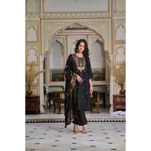 Hermosa parte superior e inferior de ropa de fiesta con Conjunto elegante de tamaño Dupatta XL - Product Image 2