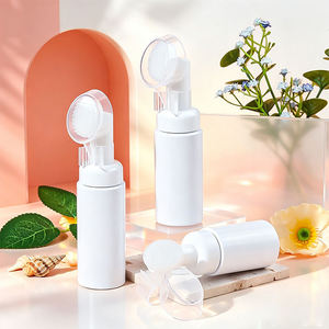 Bouteille moussante en PET de 40 ml, 50 ml, 60 ml, 80 ml, 100 ml avec brosse nettoyante pour le visage - Distributeur à pompe pour nettoyant facial - Product Image 5