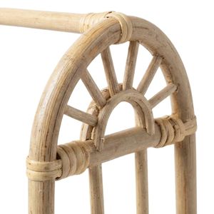 Porte-vêtements décoratif en rotin naturel pour poupées, motif rayons de soleil, fait main, style bohème, mobilier enfant, prix de gros abordable - Product Image 2