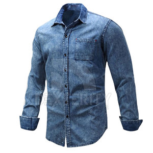 Camisas de Mezclilla para Hombre de Primera Calidad Hechas en Pakistán, 100% Algodón, Impermeables, Resistentes al Viento, Diseño y Color Personalizados, Servicio OEM - Product Image 2