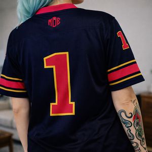 Jersey de Fútbol Americano Personalizado Premium para Mujer, Unisex, Cuello en V, Transpirable, Ropa Deportiva de Poliéster, Fabricante Mayorista OEM, EE. UU. - Product Image 6
