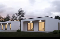 Maisons modulaires de luxe en acier léger préfabriquées avec panneaux sandwich, conçues en 3D, pour villas extérieures modernes, hôtels résidentiels, en vente