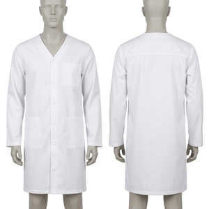 Blouse de laboratoire blanche en polycoton 240 GSM de qualité supérieure, broderie personnalisée, impression à l'écran, logo par transfert thermique - Product Image 6