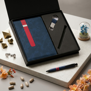 Aurelux RE042 Premium Case Bound PU Leather A5 Multicolor Diary <b>Notebook</b> Executive Office Planner Custom Logo Corporate Gift <b>Set</b> - Product Image 2