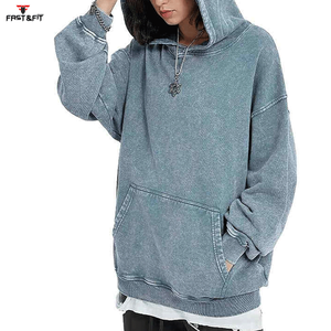 เสื้อฮู้ดฟลีซผู้ชายแบบย้อมสีเอซิด ปักโลโก้ตามสั่ง คุณภาพสูง ขายดี ผลิตในปากีสถาน - Product Image 4