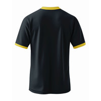 T-shirts de sport pour hommes, coupe ajustée, col rond, manches courtes, 100% polyester, personnalisables OEM, pour l'entraînement en salle de sport.