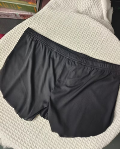 Men Black Knitted Boxer Shorts Solid Color Casual Sleep Bottoms All Seasons Wear - Product Image 3