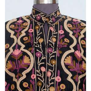 Chaqueta Cotrise Bordada, Diseño Vintage, Ecológica, Transpirable, de Secado Rápido, Forrada de Algodón, Cuello Mao, Ropa de Abrigo para Invierno - Product Image 2